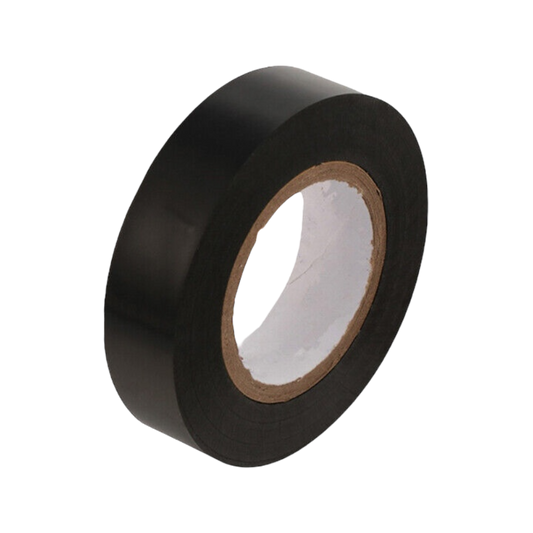 Black Electrical Tape - 19m x 4.5mm | PVC Tape | Insulated Tape | ThomasTouring.co.uk