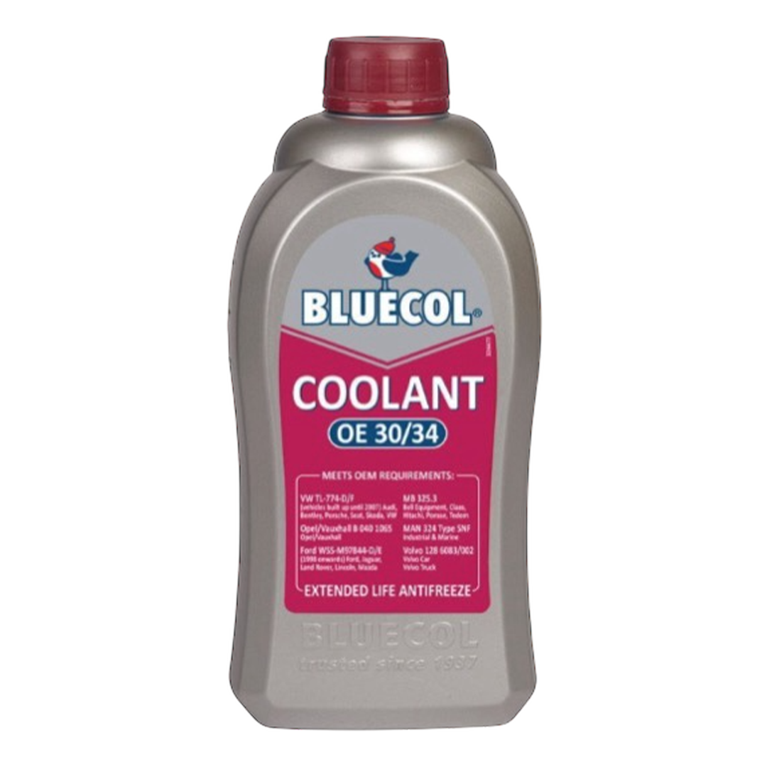 Bluecol Engine Coolant OE 30/34 1L | ThomasTouring.co.uk