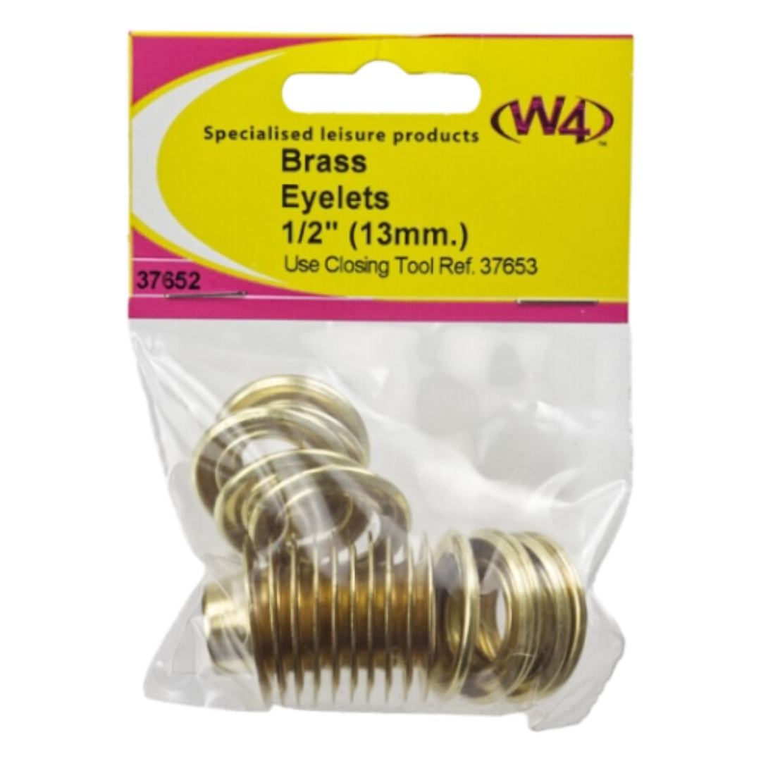 Brass Eyelets 13mm 1/2" W4 - Pack of 10 | W4 37652 | ThomasTouring.co.uk