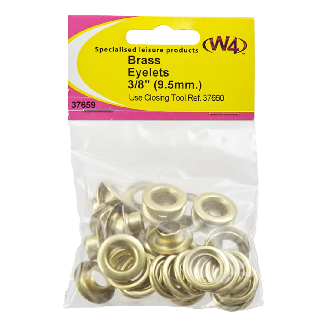 Brass Eyelets 3/8" (9.5mm) - W4 37659 | ThomasTouring.co.uk