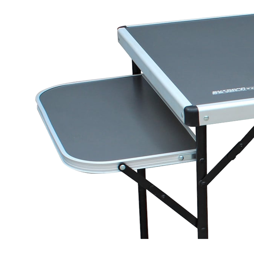 Outdoor Revolution Aluminium Top Camping Table With Folding Side Table - ThomasTouring.co.uk