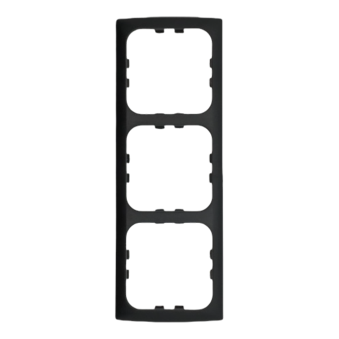 C-Line 3 Way Face Plate Black | Motorhome Electrical Outlet Face Plate | ThomasTouring.co.uk