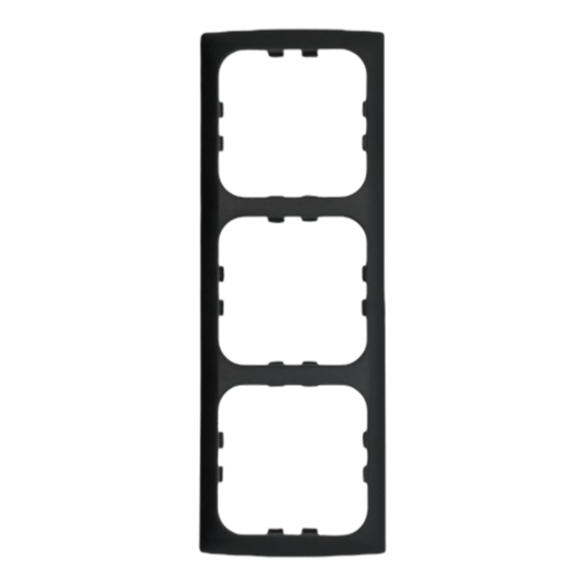 C-Line 3 Way Face Plate Black | Motorhome Electrical Outlet Face Plate | ThomasTouring.co.uk