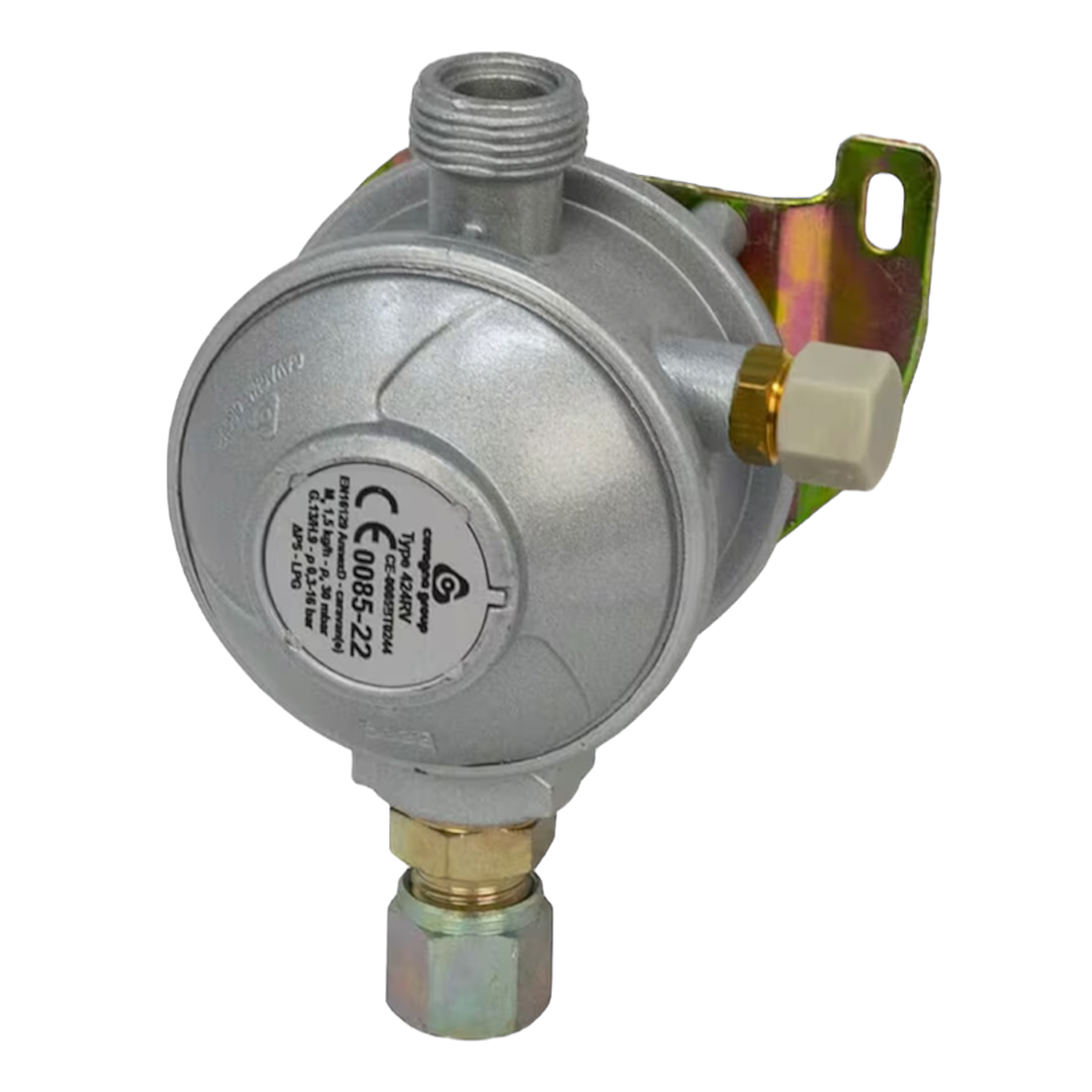 10mm Caravan & Motorhome 30mbar Gas Regulator | ThomasTouring.co.uk