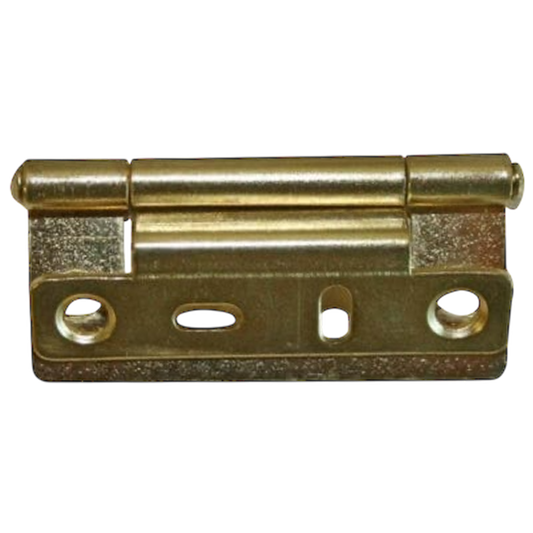 Cranked Flush Hinge 50mm Brass Finish - W4 37863 | ThomasTouring.co.uk