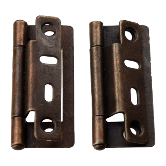 Cranked Flush Hinge 50mm Bronze Finish - W4 37827 | 5019328378277 | ThomasTouring.co.uk