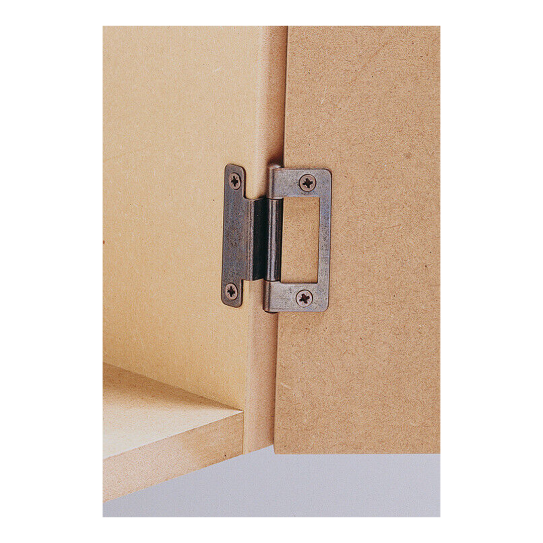 Cranked Flush Hinge 50mm Bronze Finish - W4 37827 | 5019328378277 | ThomasTouring.co.uk