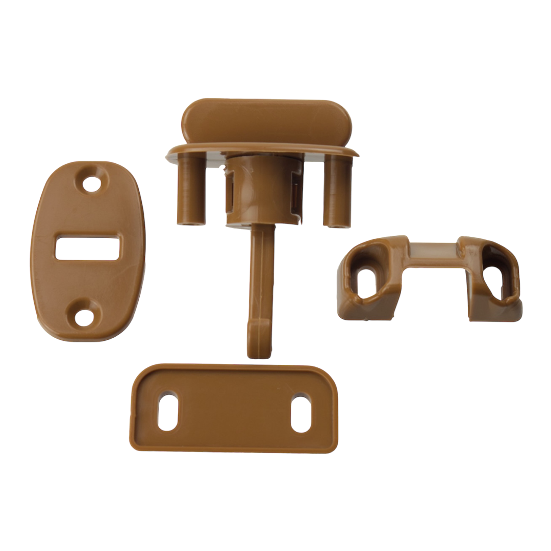 Cupboard Door Snap Retainer Catch W4 37849 - Light Brown | ThomasTouring.co.uk