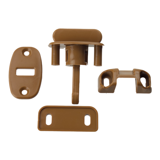 Cupboard Door Snap Retainer Catch W4 37849 - Light Brown | ThomasTouring.co.uk