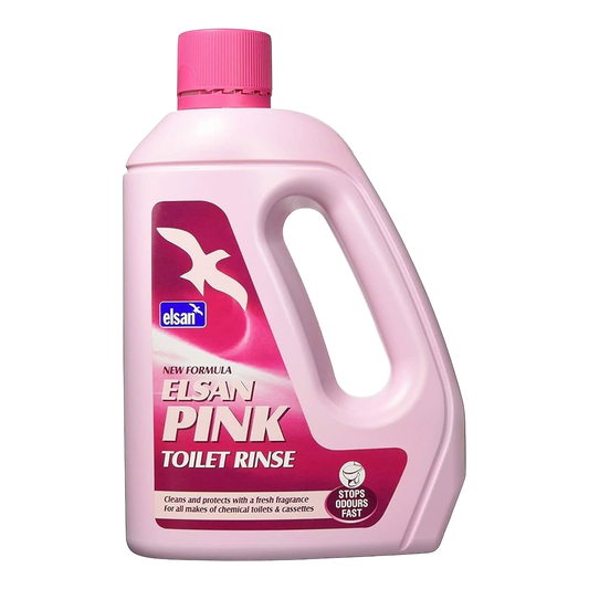 Elsan Pink Toilet Rinse Fluid 2 Ltr | Caravan Toilet Cleaner | ThomasTouring.co.uk