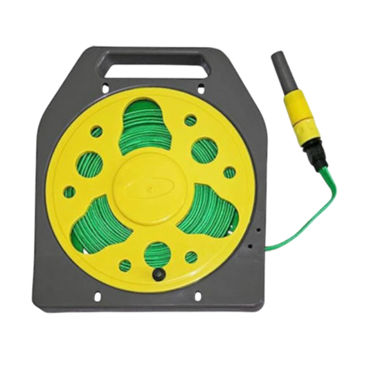 Flat Hose on Reel 15m HABA | Hosepipe Reel | ThomasTouring.co.uk