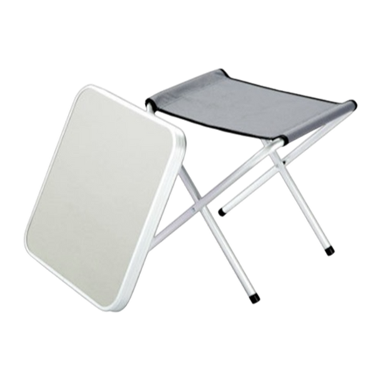 Folding Camping Stool / Table Aluminium Lightweight | ThomasTouring.co.uk