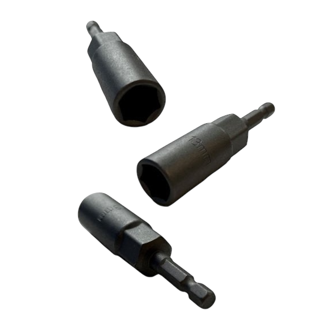 Hard Ground Peg Socket with Drill Attachment 13mm | ThomasTouring.co.uk