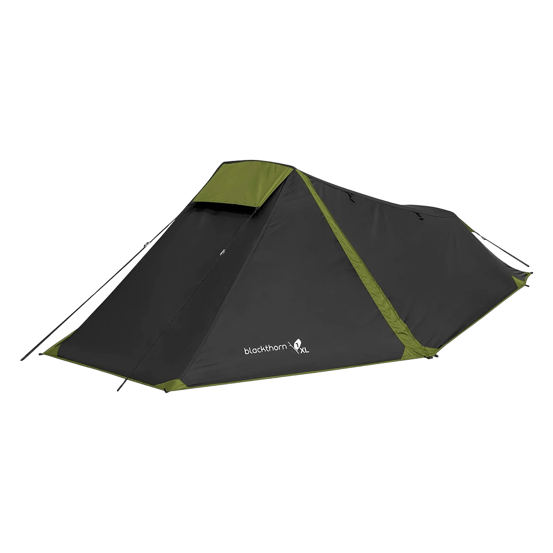 Highlander Blackthorn XL 1 Man Tent - Black | ThomasTouring.co.uk