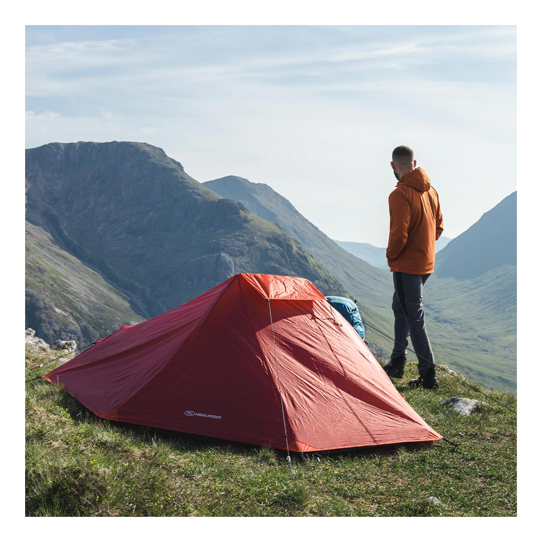 Highlander Blackthorne XL 1 Man Backpacking Tent - Red