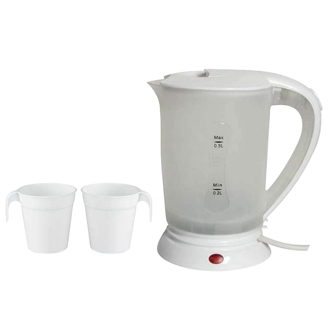 Kingavon Travel Kettle With Cups - 0.5L Dual Voltage | 5011976021963 | ThomasTouring.co.uk