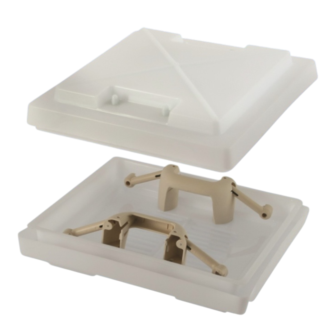 MPK Spare Dome 280 x 280mm Square in White | ThomasTouring.co.uk