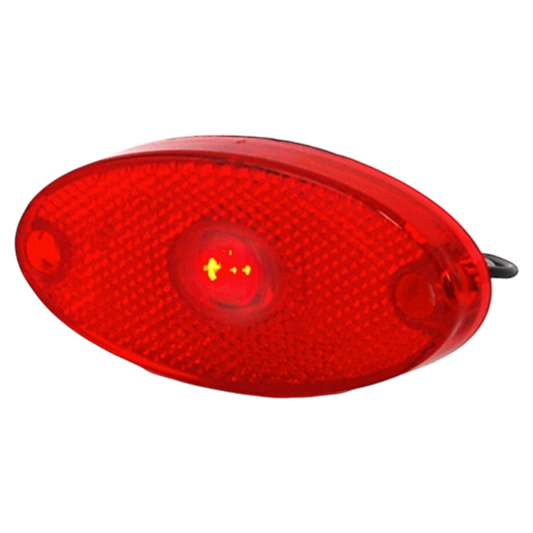 MP1657 12-24V Slim Line Oval LED Red Marker Lamp Display Packed | ThomasTouring.co.uk