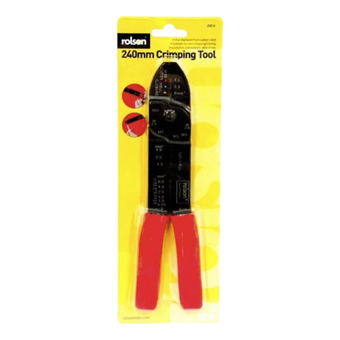 Rolson Multi Purpose Crimping Pliers | Multi Purpose Wire Cutters | ThomasTouring.co.uk