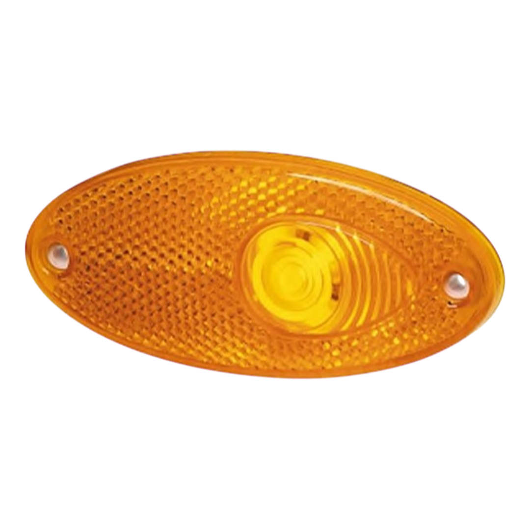 Oval Side Marker Lamp - Amber | ThomasTouring.co.uk