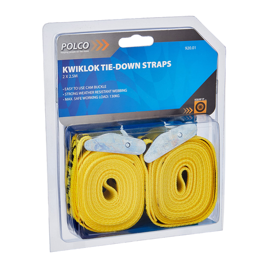 Polco Kwiklok Tie-Down Straps 00920 | Ratchet Straps for Sale | ThomasTouring.co.uk