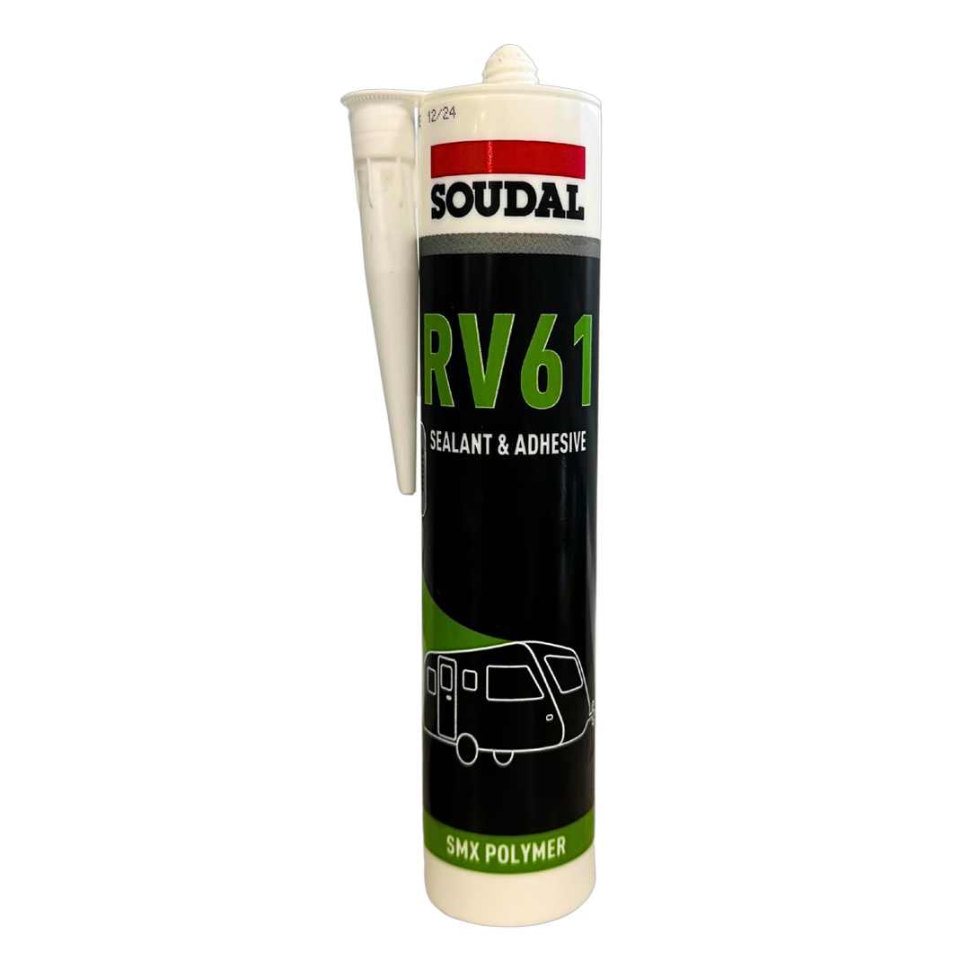 Soudal RV61 White Caravan Sealant & Bonding Adhesive 290ml | 5411183130951 | ThomasTouring.co.uk