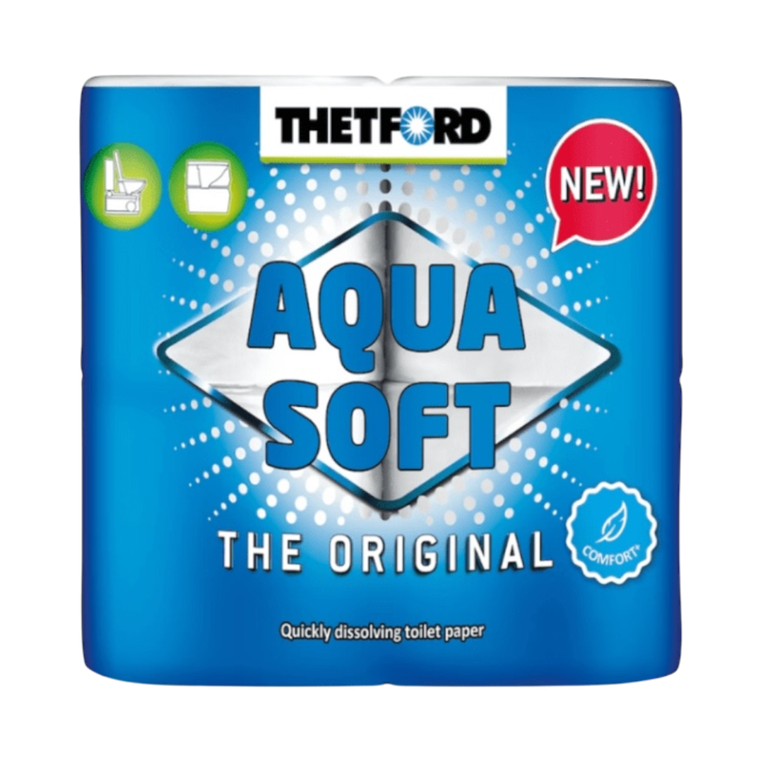 Thetford Aqua Soft Toilet Rolls - Pack of 4 | 8710315000023 | ThomasTouring.co.uk