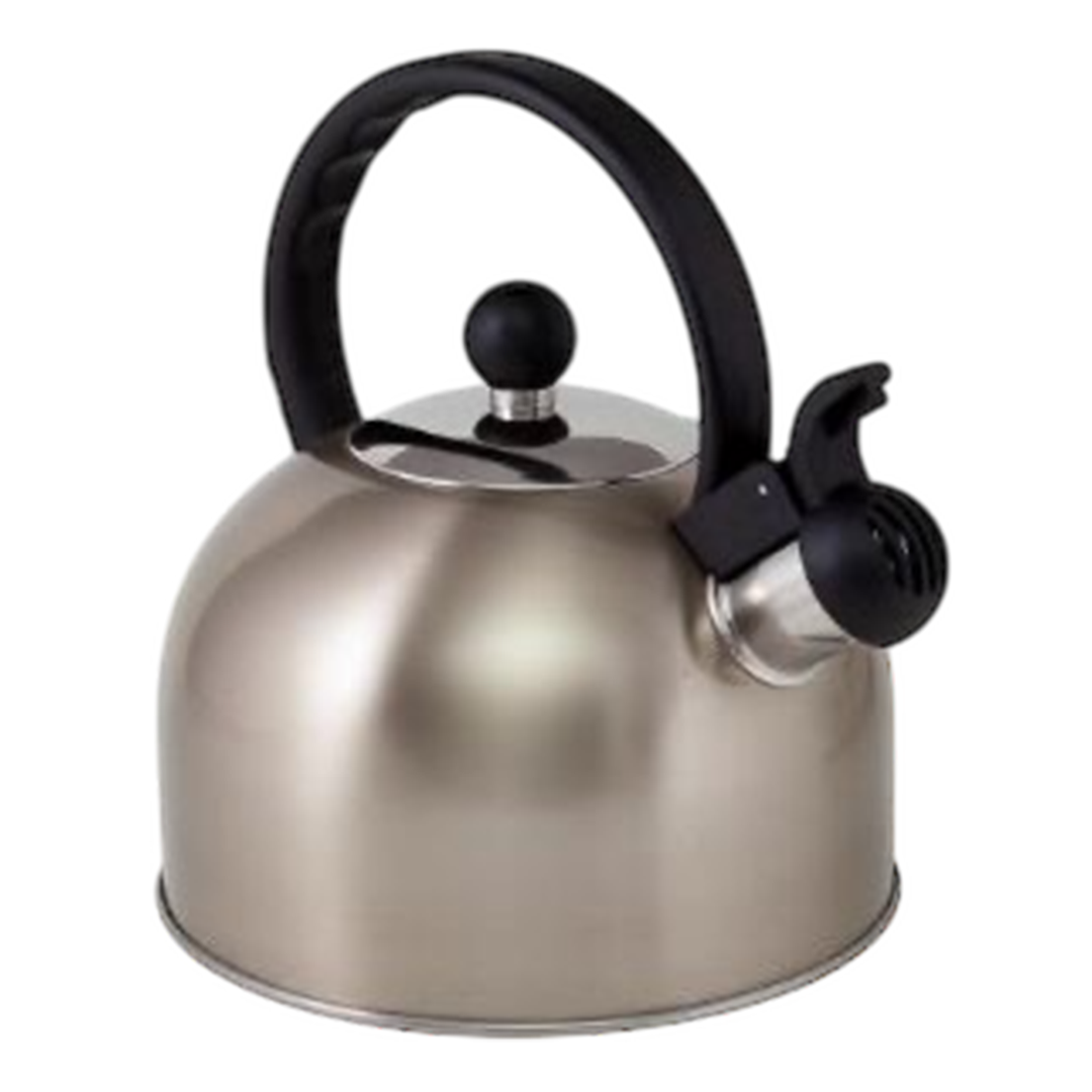 Via Mondo Stainless Steel Whistling Kettle 1L - Soft Gold | Camping Kettle | ThomasTouring.co.uk