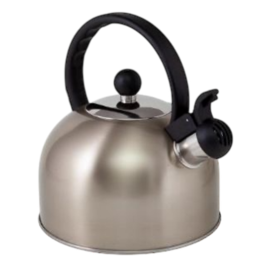 Via Mondo Stainless Steel Whistling Kettle 1L - Soft Gold | Camping Kettle | ThomasTouring.co.uk