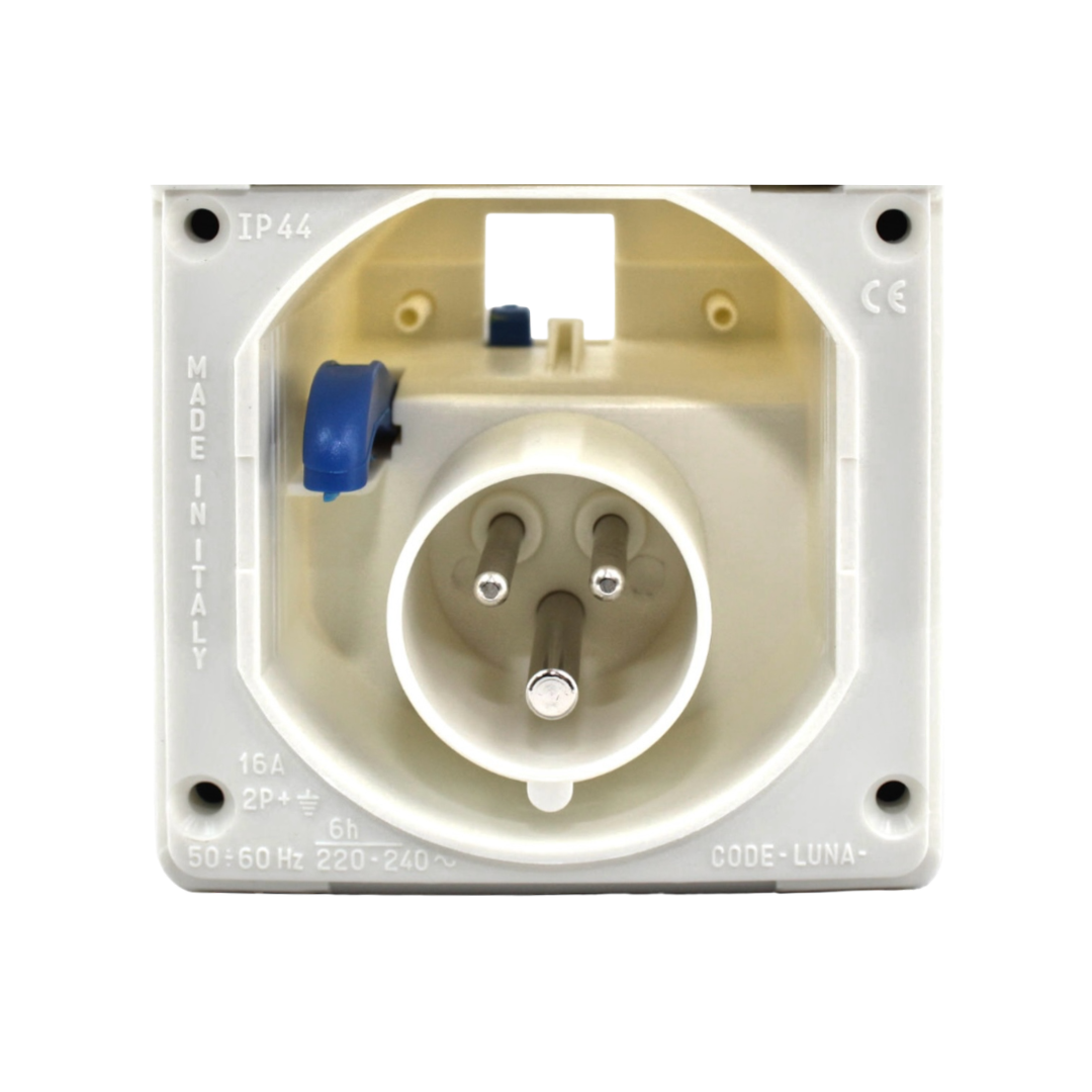 W4 20013 Flush Mains Inlet - White | 5019328200134 | ThomasTouring.co.uk 