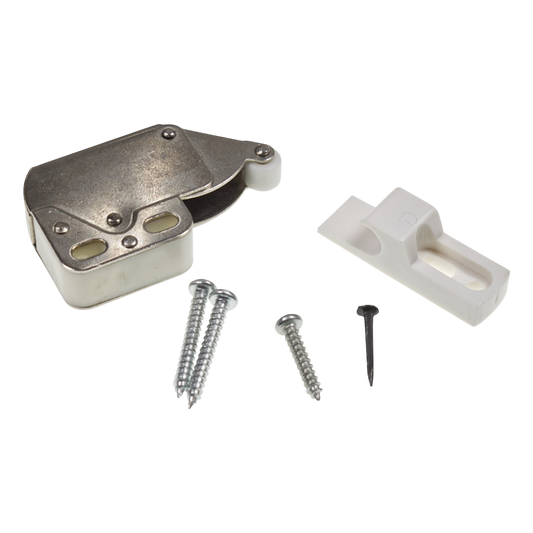 W4 Push-Release Cupboard Door Catch - 37822 | 5019328378222 | ThomasTouring.co.uk