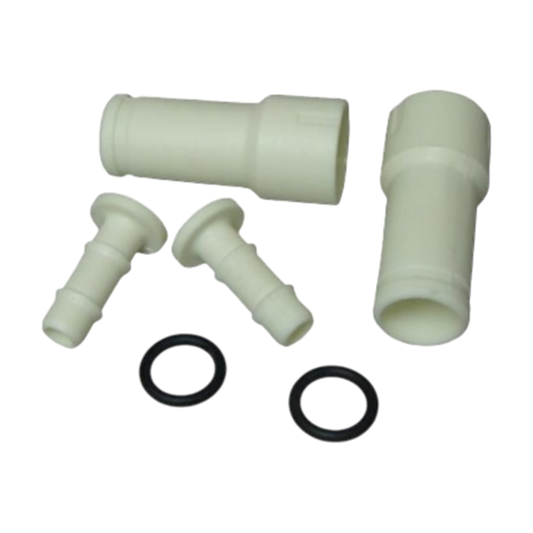 Whale AS5149 Shower Hose Connectors - White | ThomasTouring.co.uk