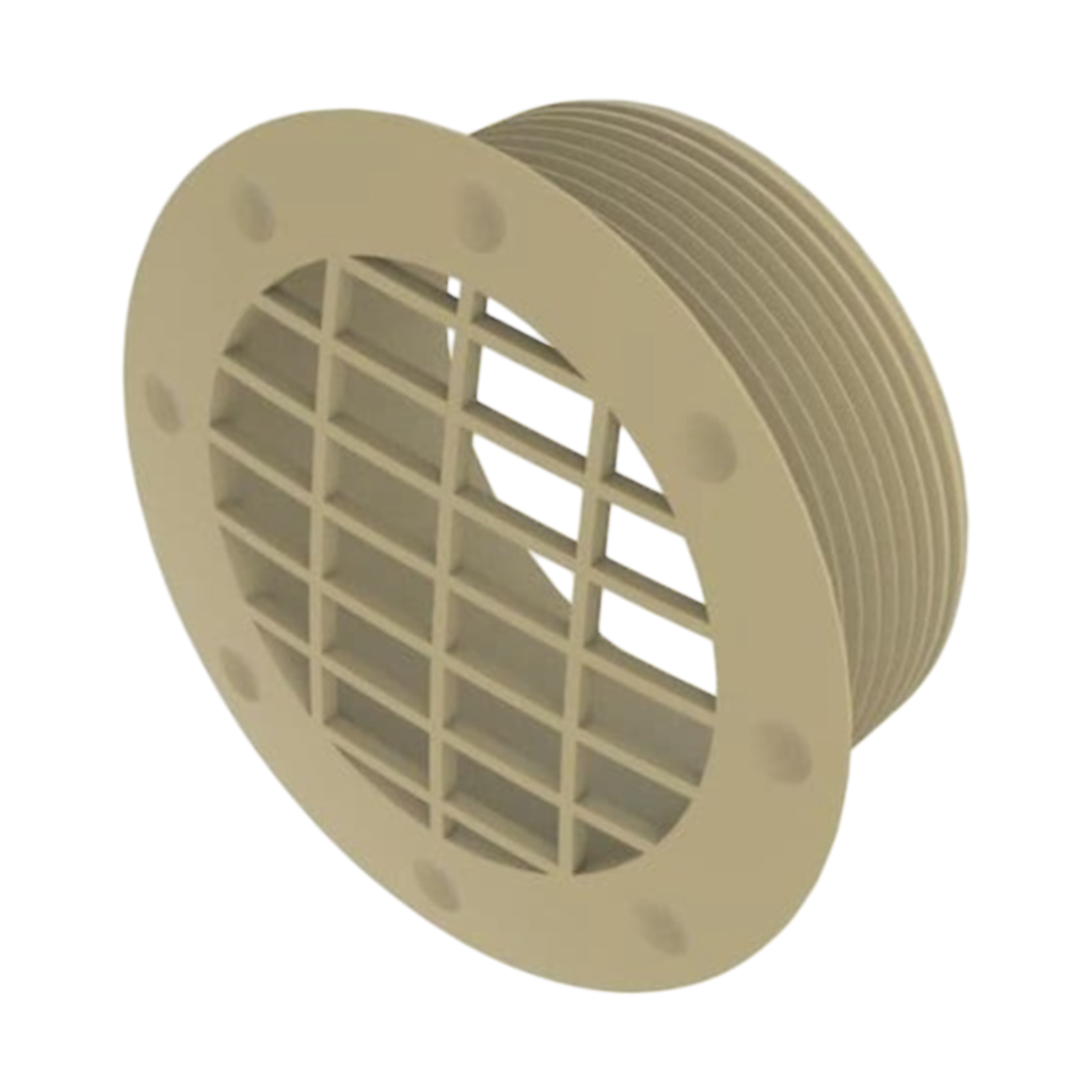 Whale Heating Duct Fixed Vent - Beige | ThomasTouring.co.uk