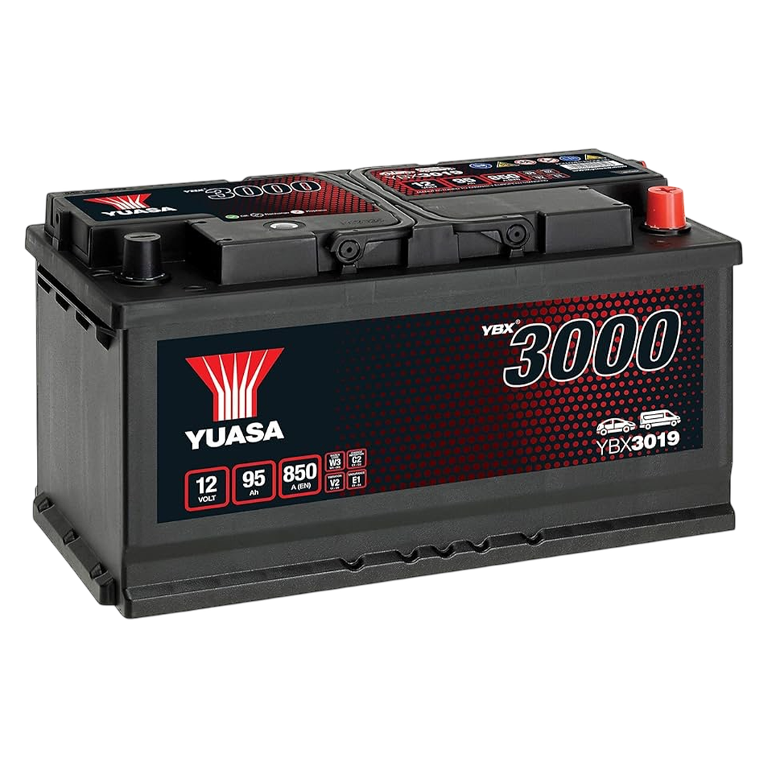 Yuasa Car Battery YBX3019 12v 95Ah | Motorhome Battery for Sale | ThomasTouring.co.uk 