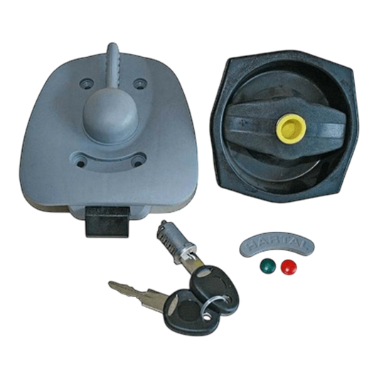 Hartal Left-Hand Door Lock for Caravan and Motorhome – Complete Set