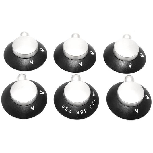 Thetford Oven, Grill-Hob Knob Kit Black & Satin SSPA0903.SA