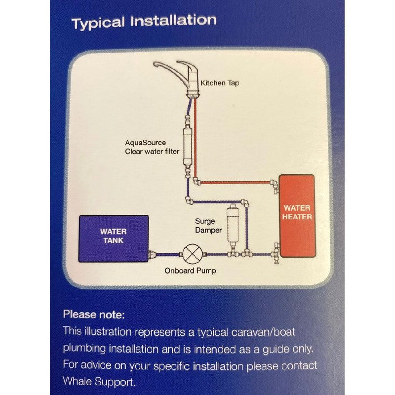 Whale Surge Damper Water System Pump 12mm Caravan Motorhome WS7205