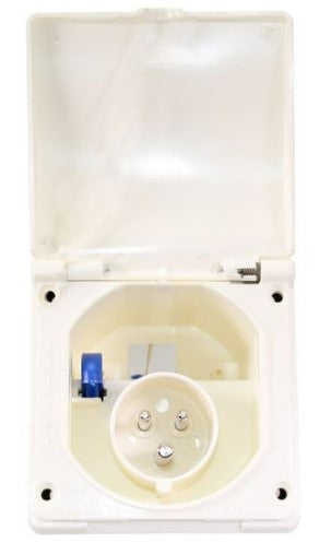 W4 Flush Mains Inlet : White