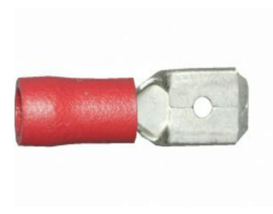 W4 6.35mm Push-On Terminal Male Red