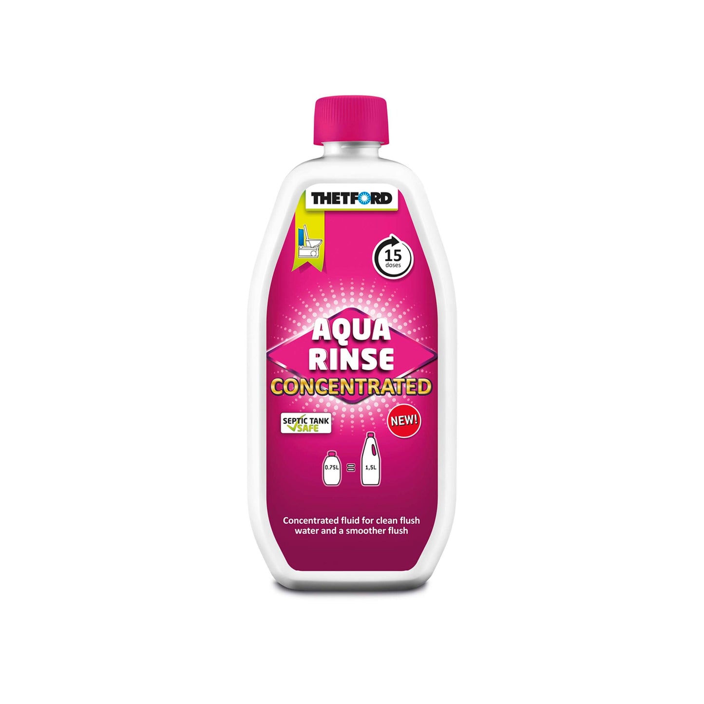 Thetford Aqua Rinse Concentrated Toilet Fluid - 750ml