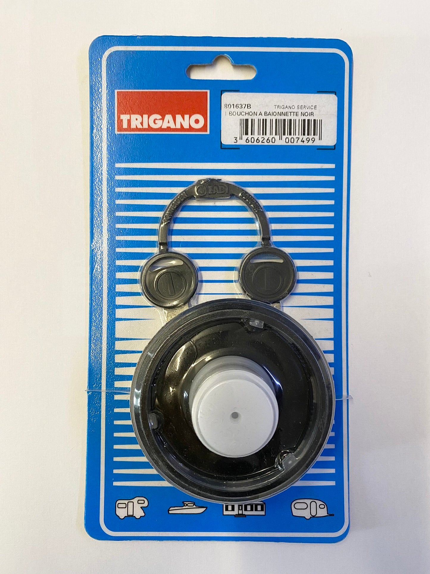Trigano Water Filler Cap-Black/White