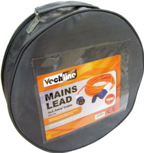 Vechline 25m Caravan Mains Lead with Zipped Carry Bag