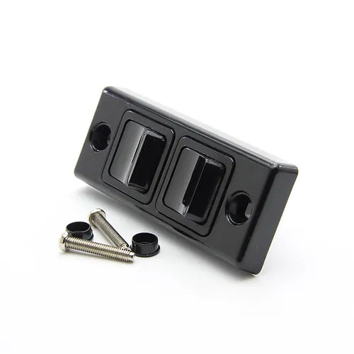 Black Double Architrave Switch