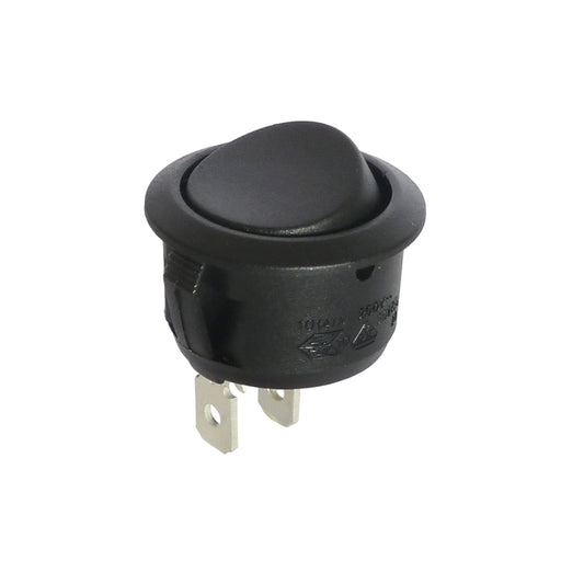 Black Circular Momentary Rocker Switch